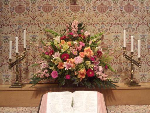 Tribute flowers- Church, Funeral, etc. Mixed bouquet
