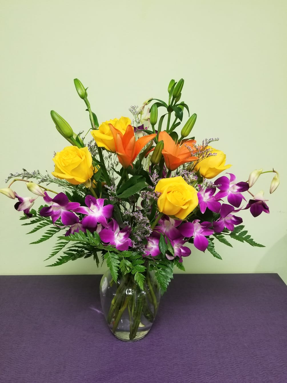 Enjoy the summer weather this year with this tropical array of lilies