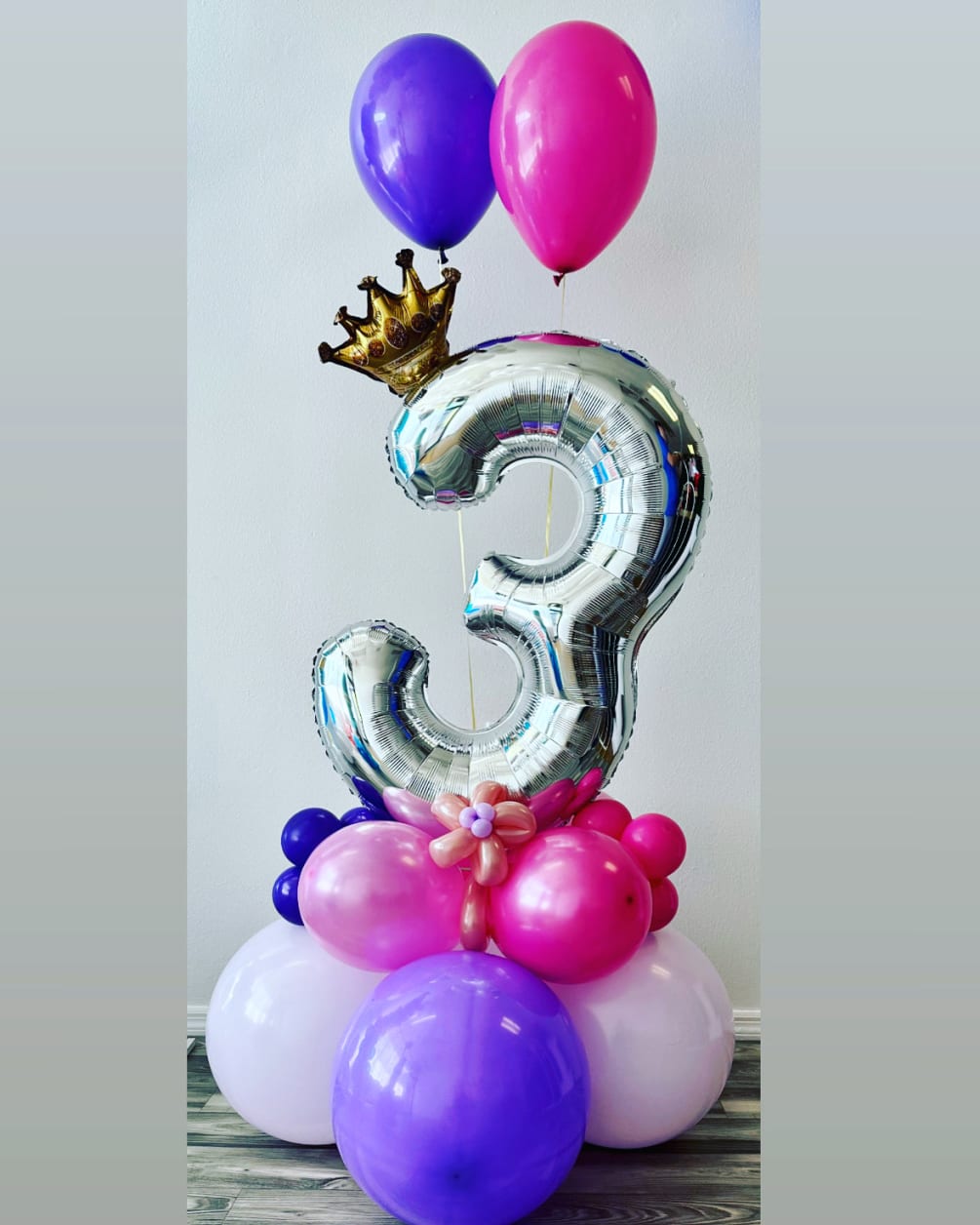 Premium latex air and helium balloons with foil number or foil Theme