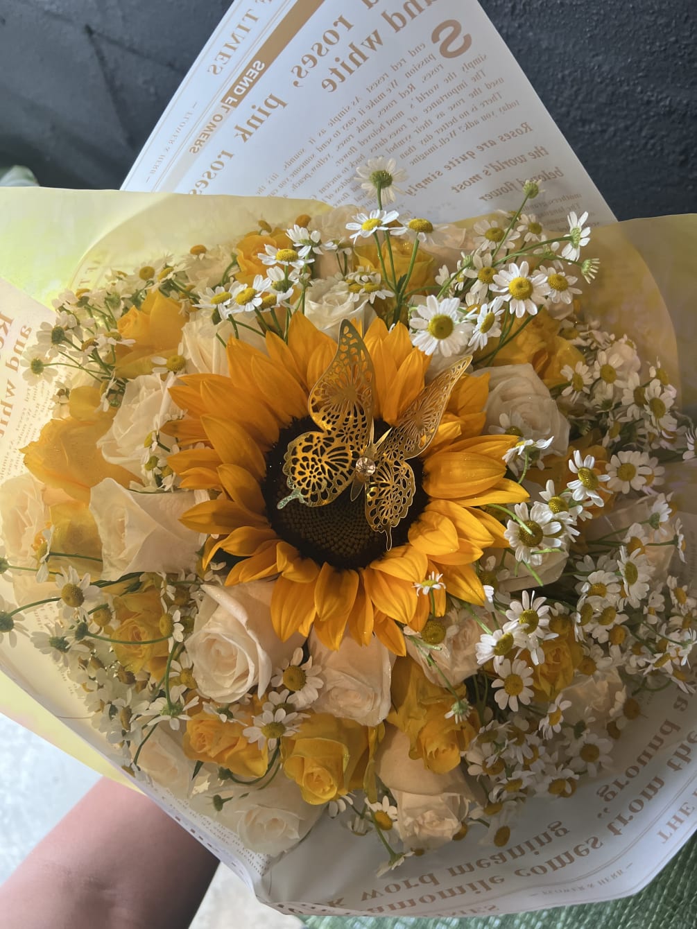 Sunflower bouquet store