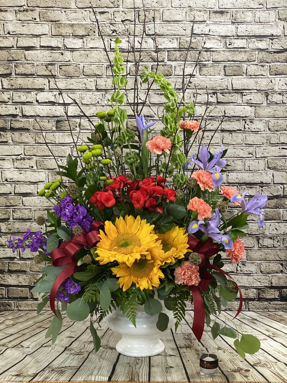 Our Wild Meadows Sympathy arrangement is a great way to share your