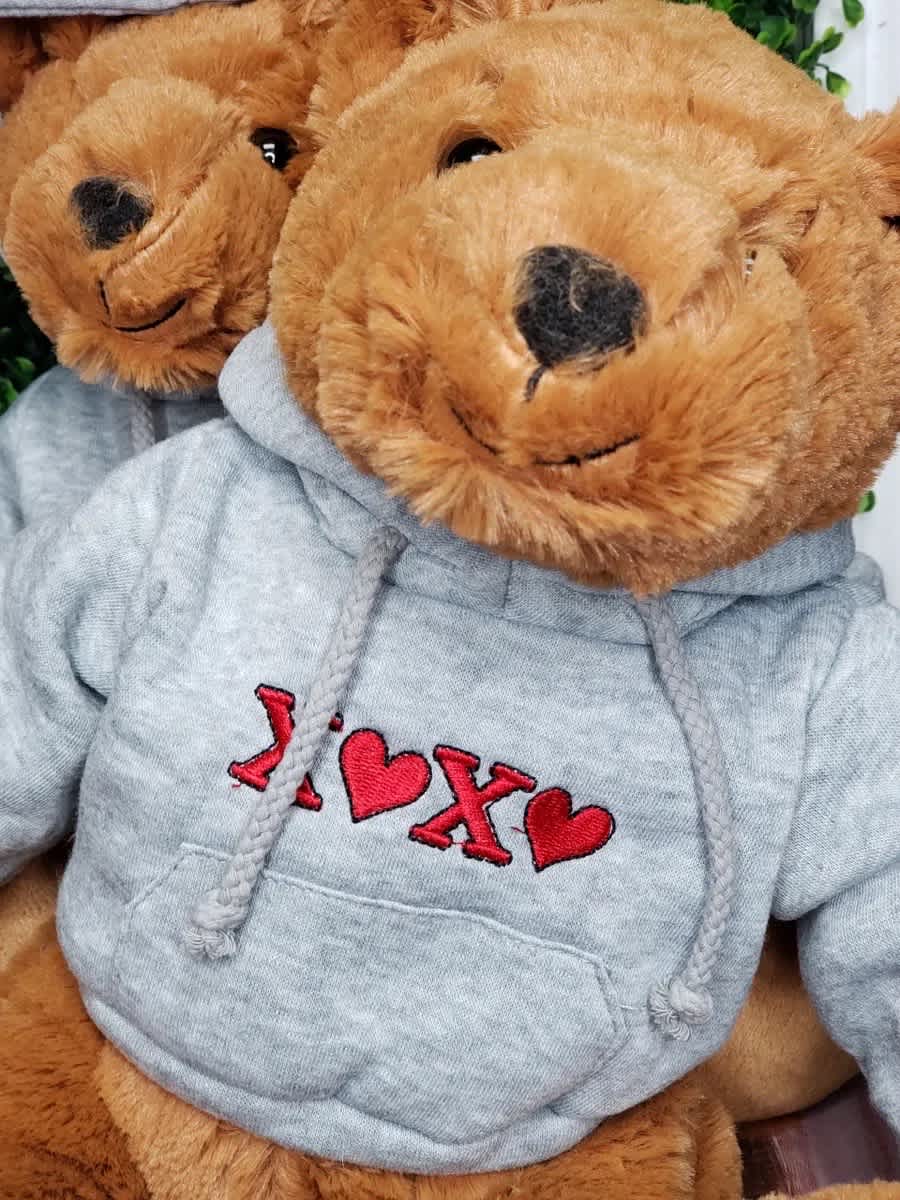 Fluffy animal hoodie top