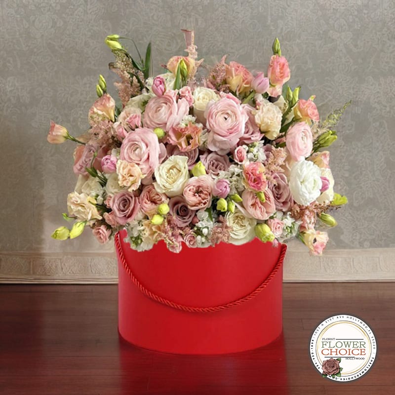 Ignite the flames of passion with our &quot;Crimson Romance&quot; Flower Box. This