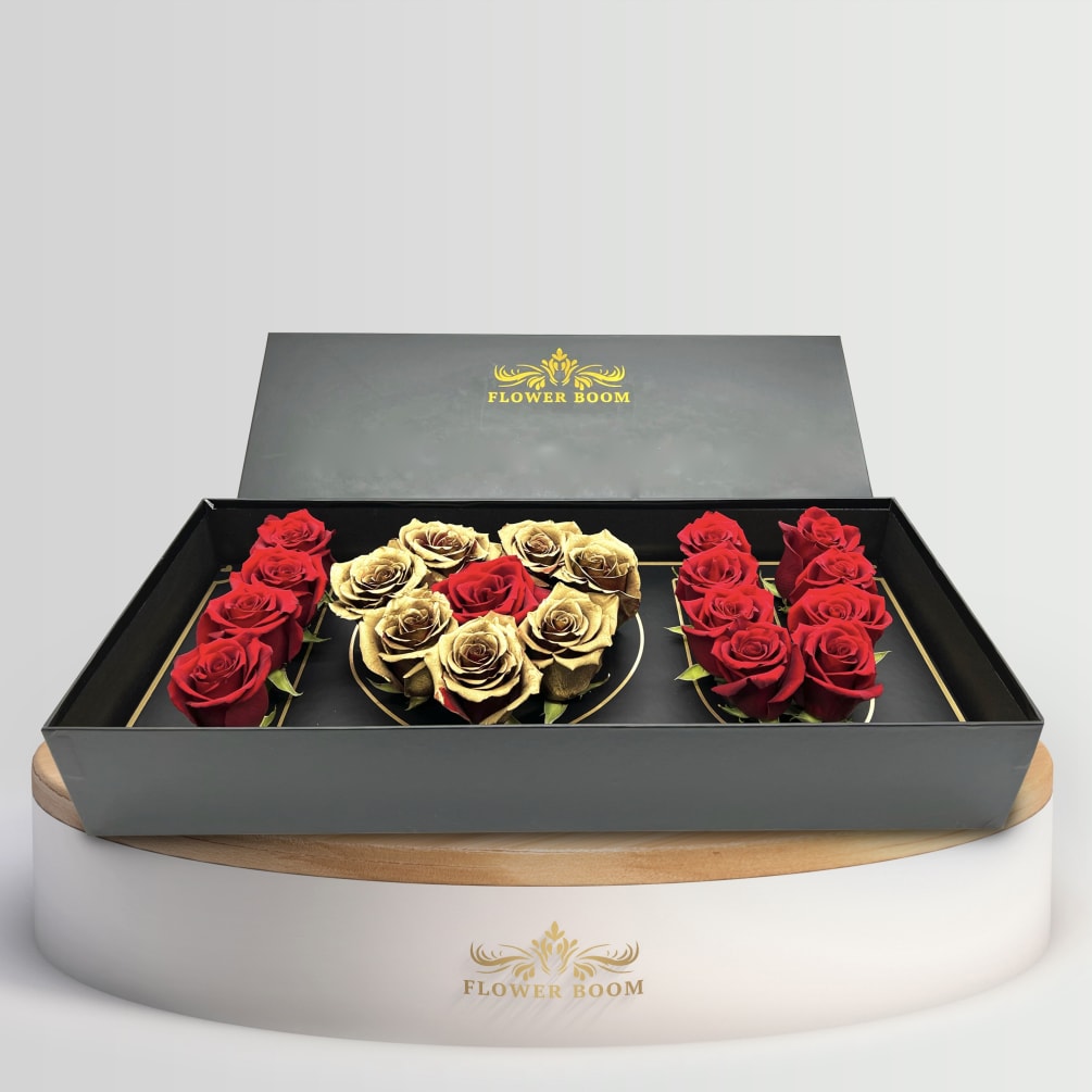 This box of roses is the perfect way to tell your loved