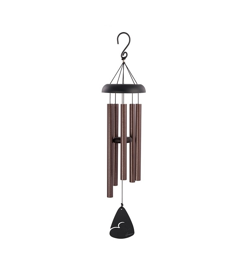 Chime Tube is a hammered metallic bronze finish. Wind Chimes are gift