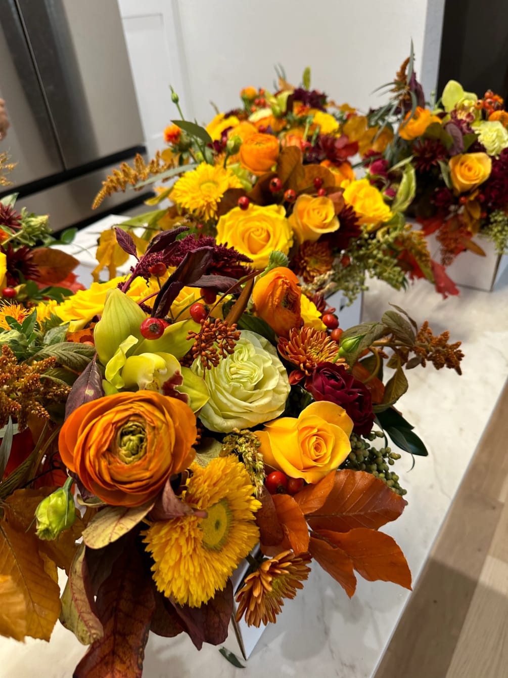 Turning one of our most popular arrangements, The Chalice, into a fall