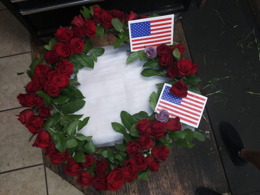 Floating naval tribute by Misty Rose Flower Shop