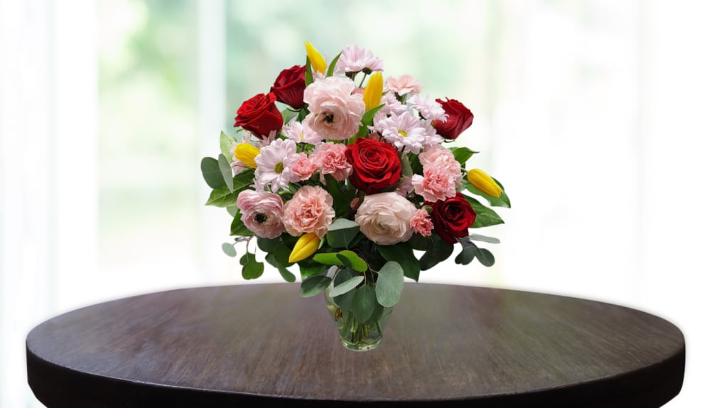 The Boss Vase Flower Arrangement from ABM Floral Studio is a show-stopping