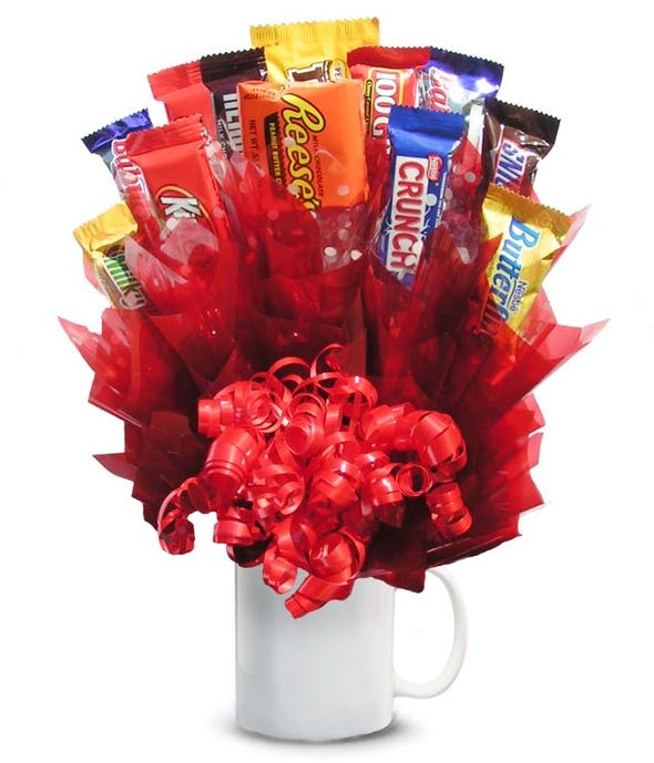 Send this unique candy bouquet to wish a loved one a happy