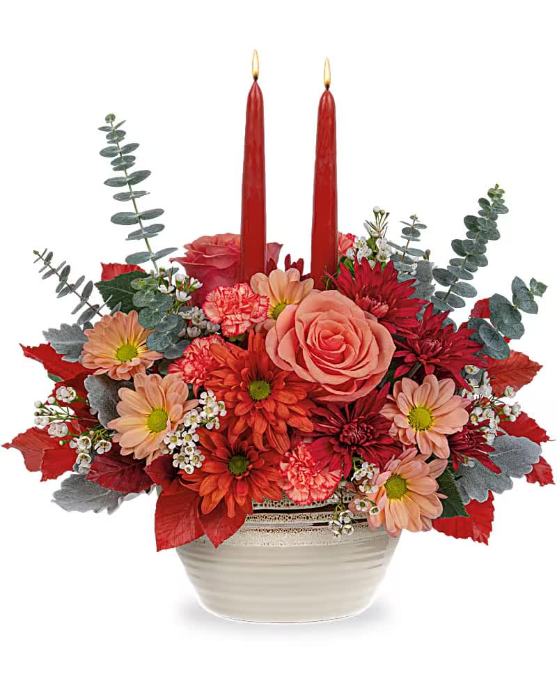 A stunning centerpiece for all of your fall celebrations, this radiant orange