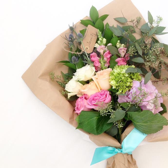 Meet &quot;Serenity&quot;, a hand tied bouquet, inspired by our customers feelings when