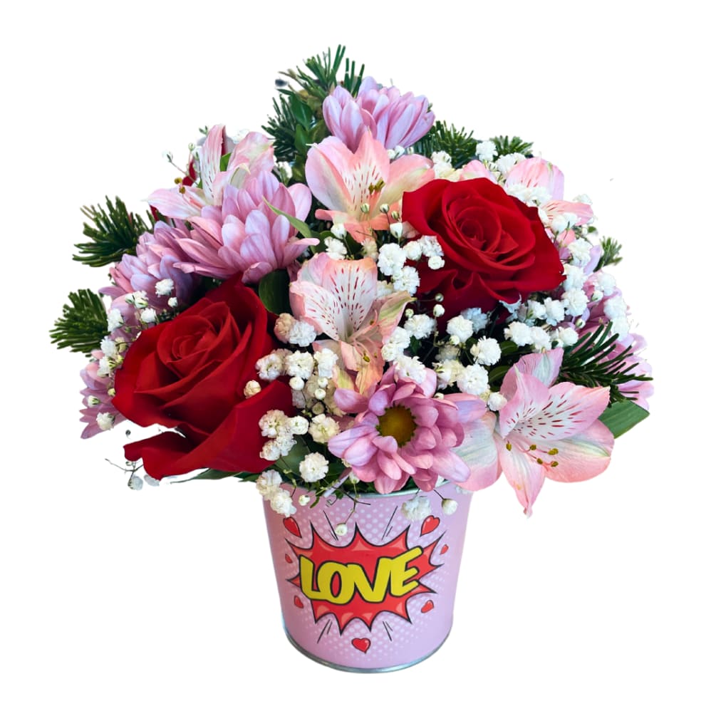 Burst of Love by Paul Davis' Flower Shop