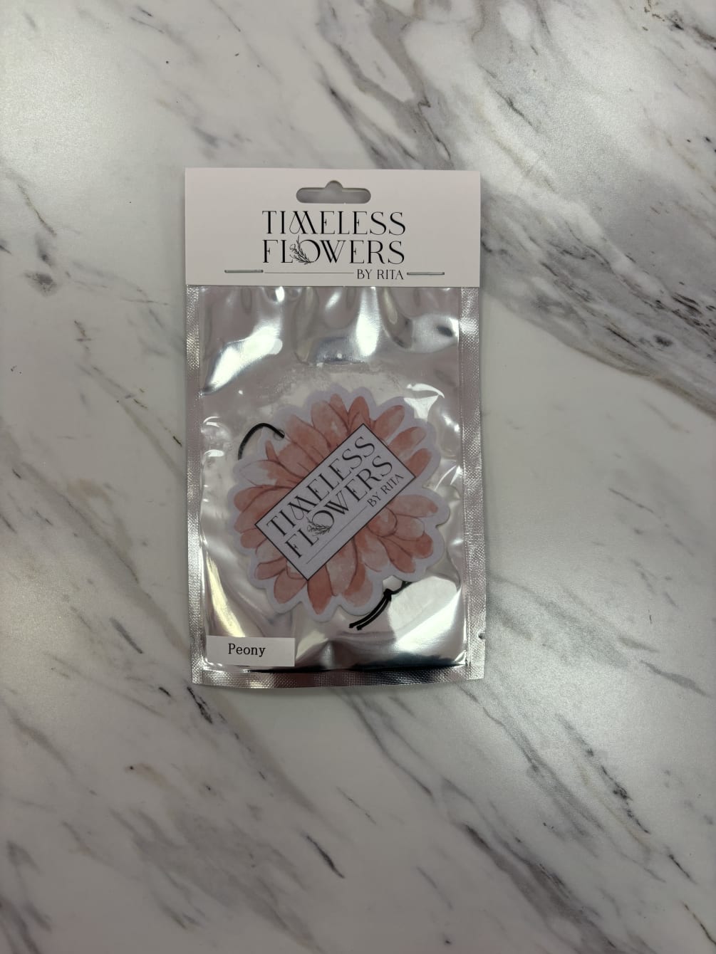 Peony Car Air Freshener by Timeless Flowers By Rita