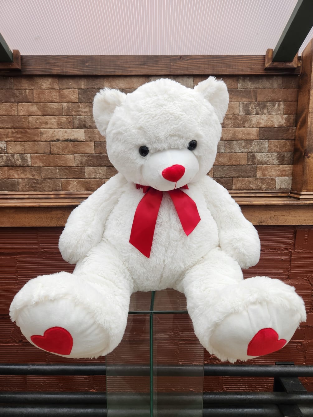 XL White Bear Plush by River City Florist