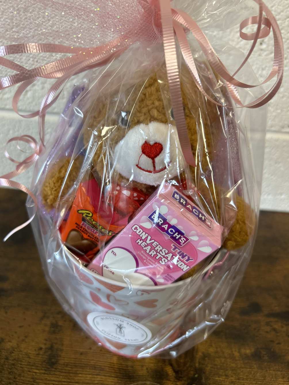 Mini Valentines Basket by Blossom Shop