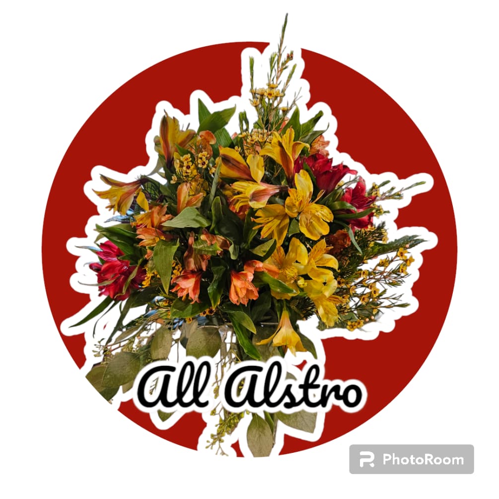 A vase full of our alstroemeria. This a wonderful long-lasting flower!! 
