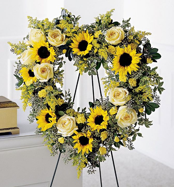Made with Beautiful Sunflowers &amp; White Roses
