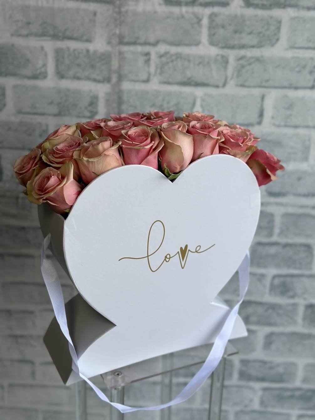 20 rose heart bag by Boxed Flowers and Sweets