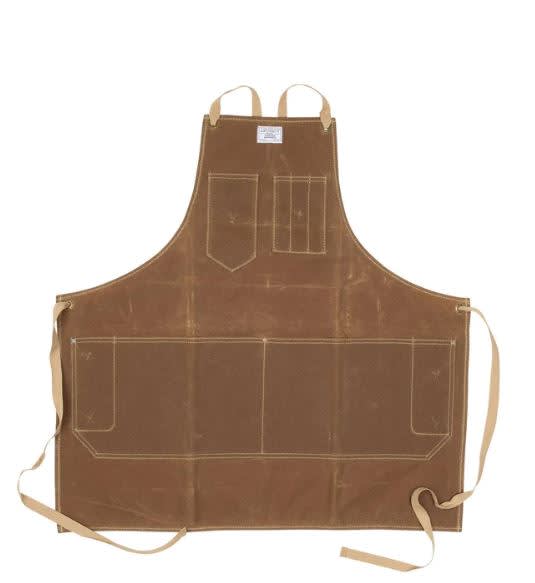 Artifact&#039;s signature workshop apron with comfortable cross-back straps to alleviate neck fatigue.