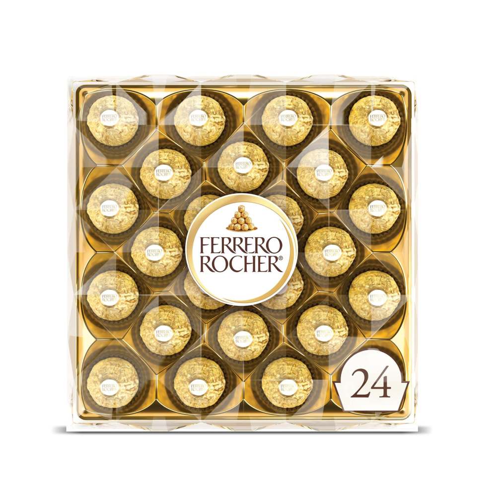 Indulge in sweet sophistication with our exquisite sixteen-piece Ferrero Roche chocolate box.