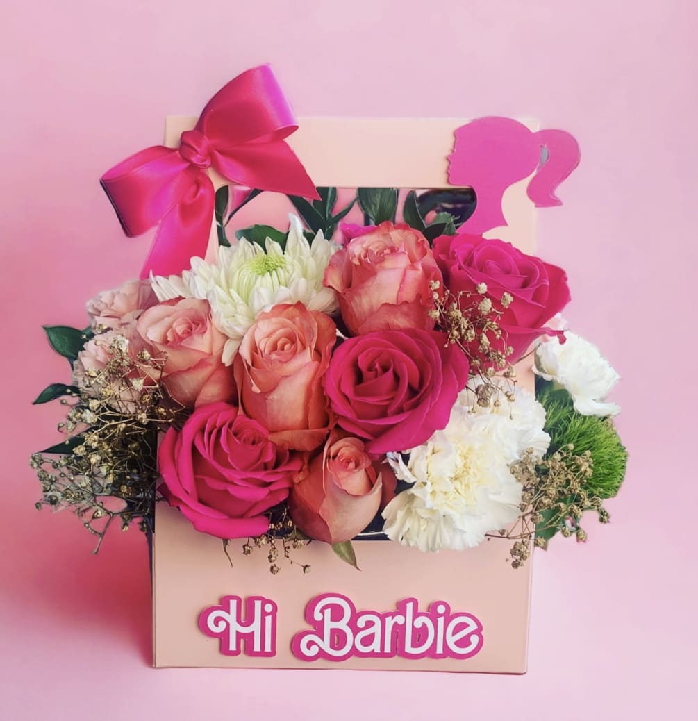 An Exclusive Design- &ldquo;Hi Barbie&rdquo; Flower Basket.