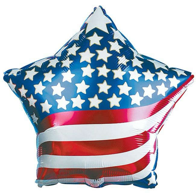 
Show your patriotic spirit with our Patriotic Mylar balloon filled with helium.