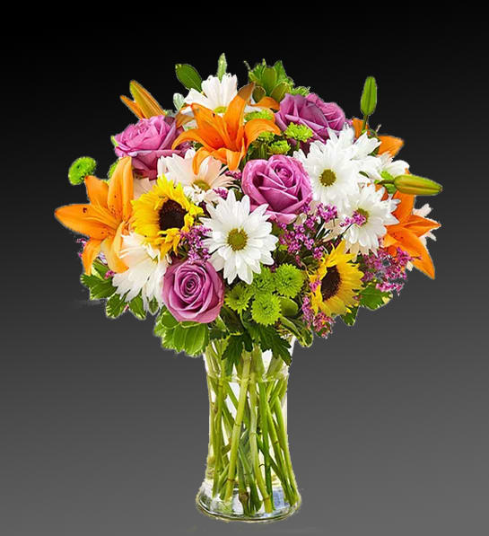 bring in cheerful colors and flowers to the one you love. 