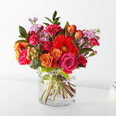 The Fiesta Bouquet is composed of a lively mix, fit to celebrate