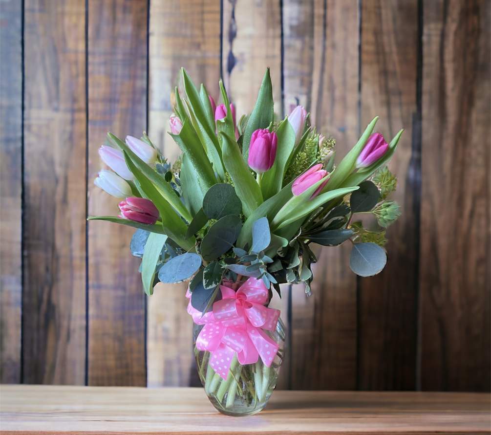 Tulips this tantalizing need no decoration! Celebrate a spring birthday, send your