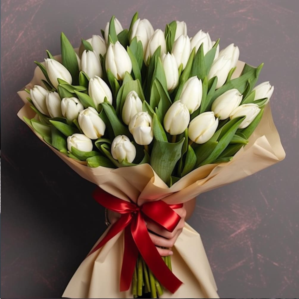 Shown As DELUXE. 
The &quot;Gabriel&quot; bouquet is a beautiful mix of white