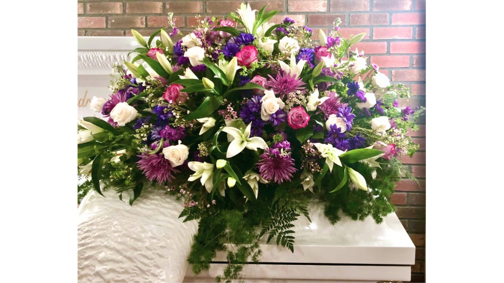 Shades Of Purples, Lavenders And White, Embraced In A Beautiful Design To