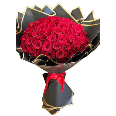 Gift the gift of luxury roses with our Hand Wrapped Rose Bouquet!