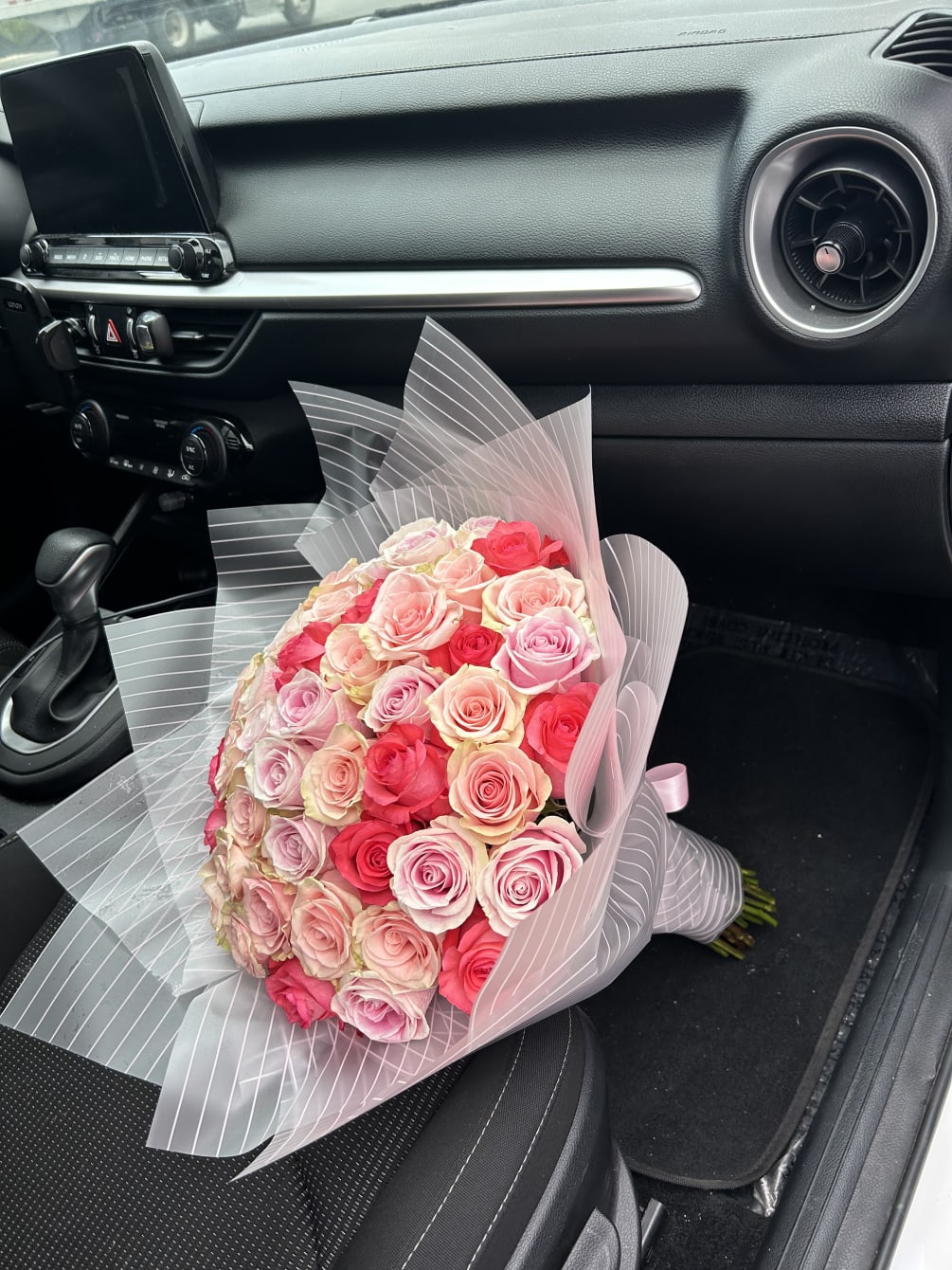 The perfect pink bouquet of mixed pink Ecuadorian roses. Sure to Wow