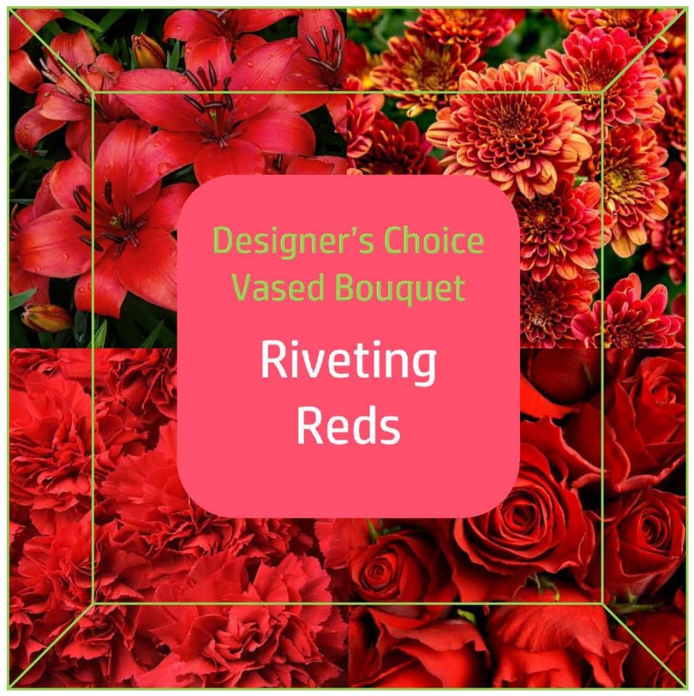 Rivet them with rich red blooms in a made-on-the-spot fresh floral bouquet!