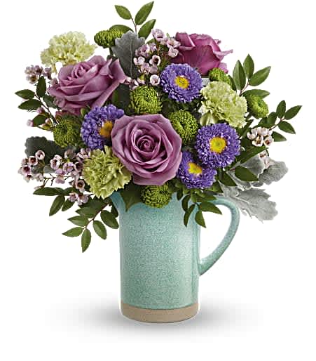 Pour on the springtime charm with this straight from the garden bouquet