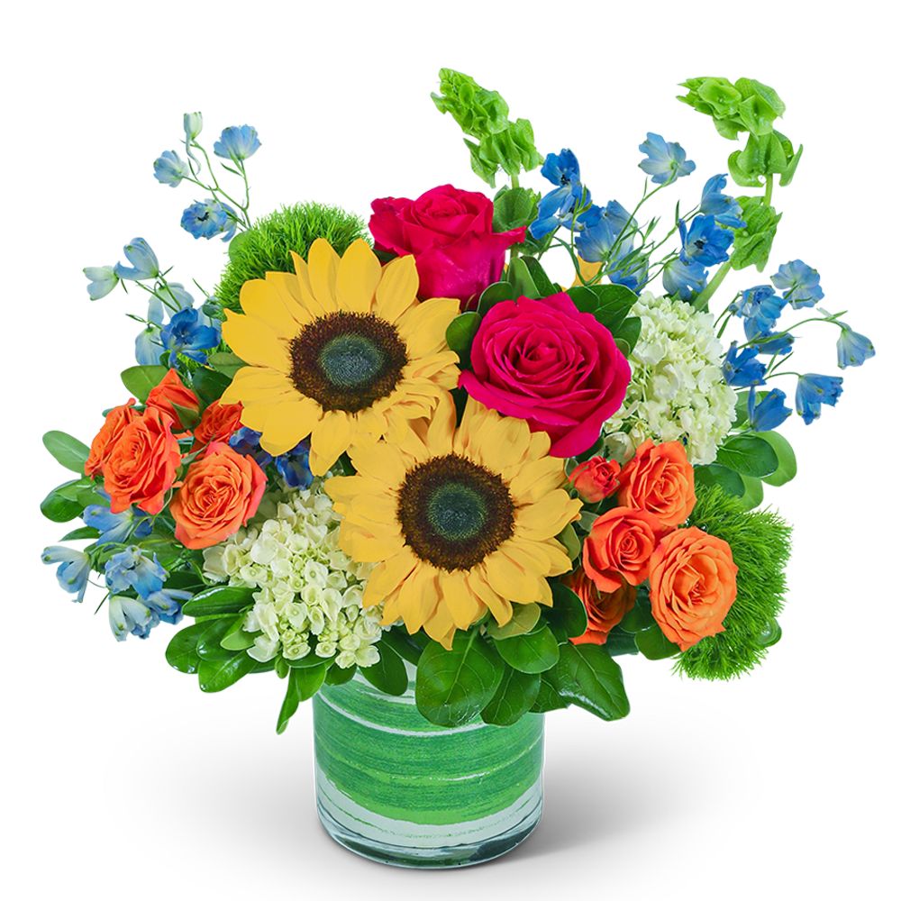 Experience the vibrance of our Havana Brilliance flower design, an explosion of