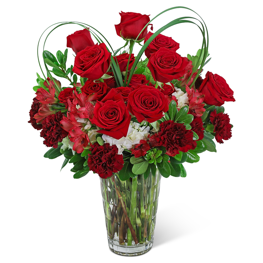 Showstopping Heart of Love is a very romantic gift! This fresh flower
