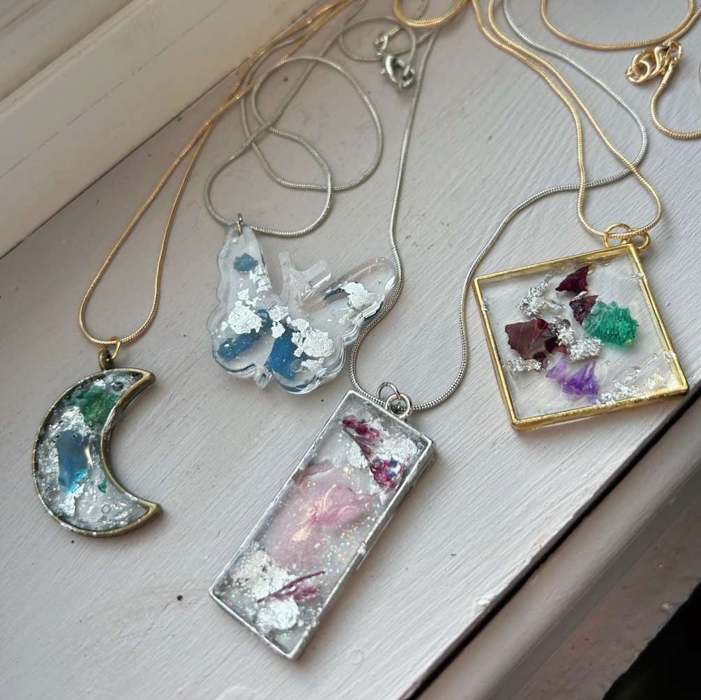 Jewelry made with resin deals