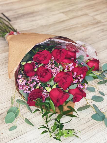 Hand that special someone a wrapped bouquet of gorgeous roses.
If you would