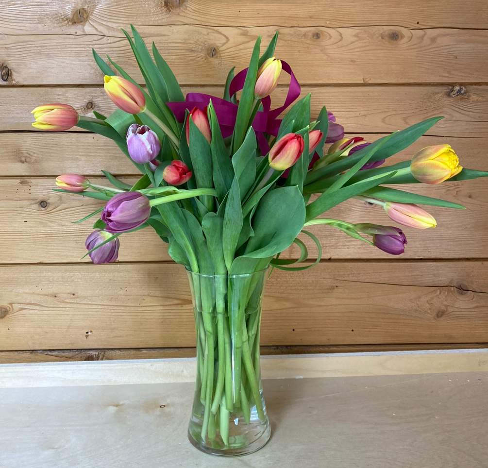 Spring can be every day with a vase of tulips