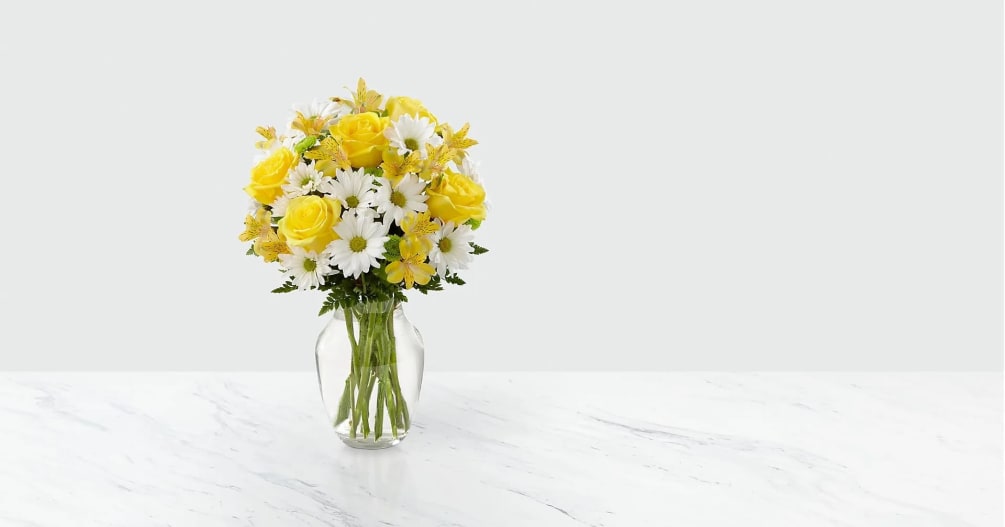 The Sunny Sentiments&trade; Bouquet has a warm, welcoming look that will win