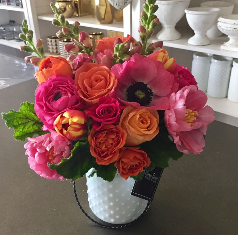Our Sweet Thoughts Bouquet is an arrangement that is vibrant in color