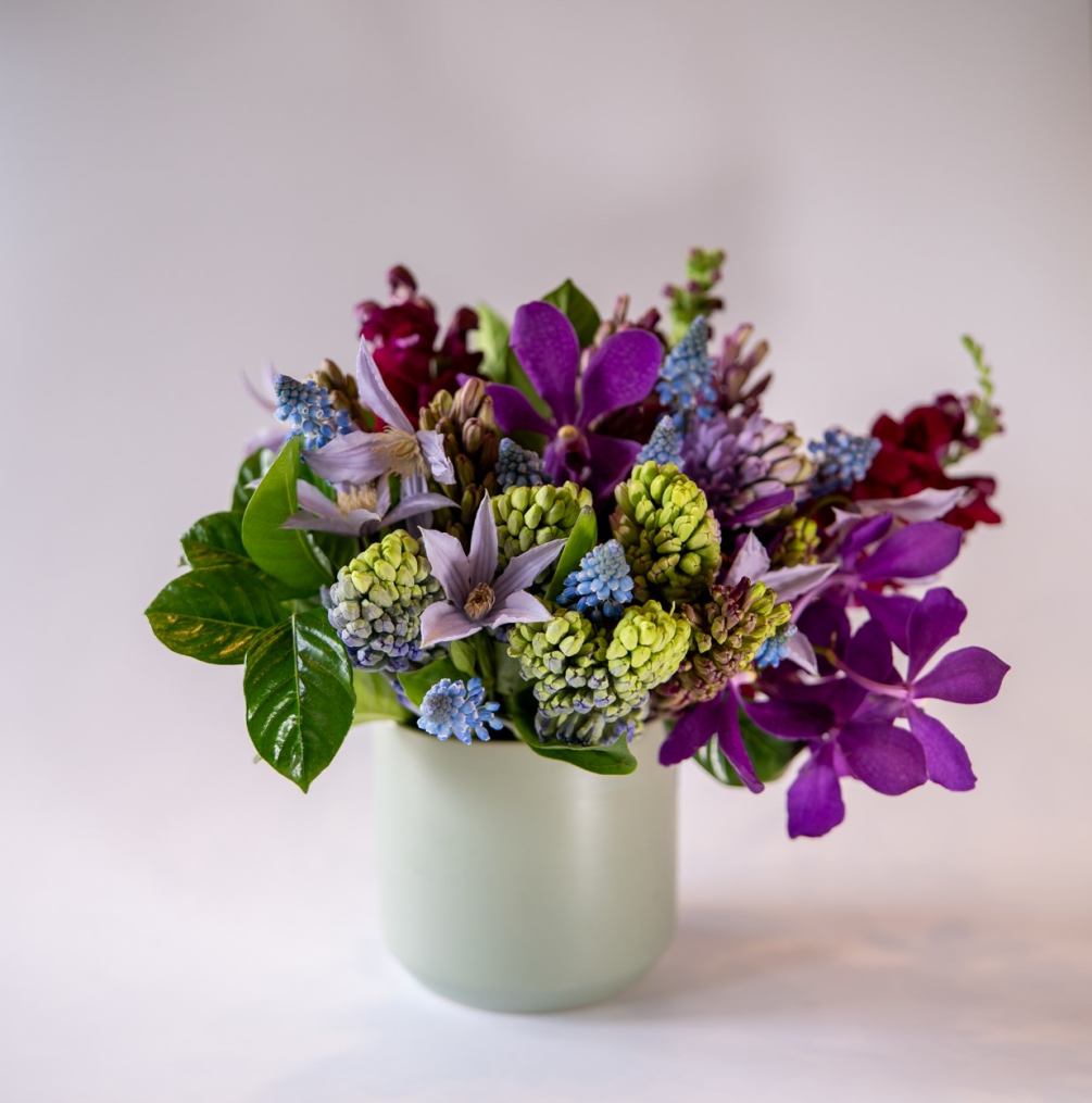 Premium seasonal blooms in stunning jewel tones, perfect for the upcoming holidays.