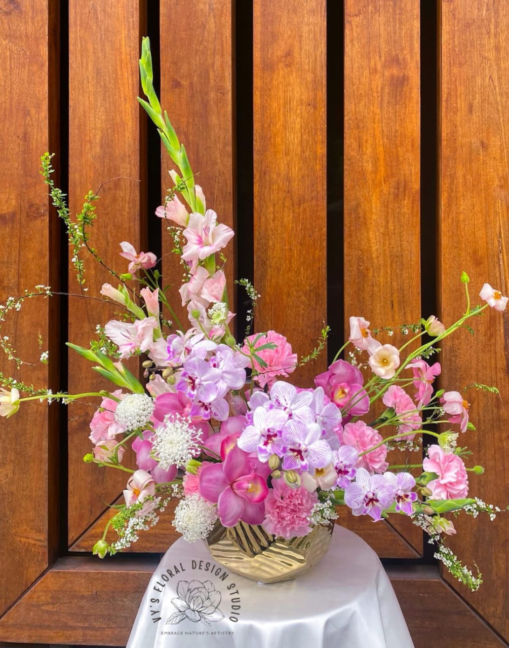 Blooming Extravagance&quot; - a breathtaking floral arrangement that exudes opulence and elegance.