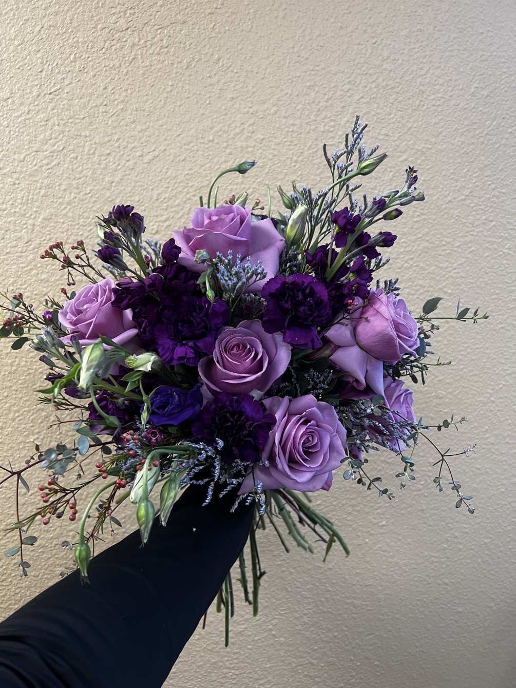 Have a purple lover in your life? This bouquet is sure to