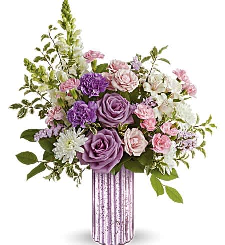 Elevate Mother&#039;s Day with Teleflora&#039;s Lavender Bliss Bouquet, featuring a stunning lavender