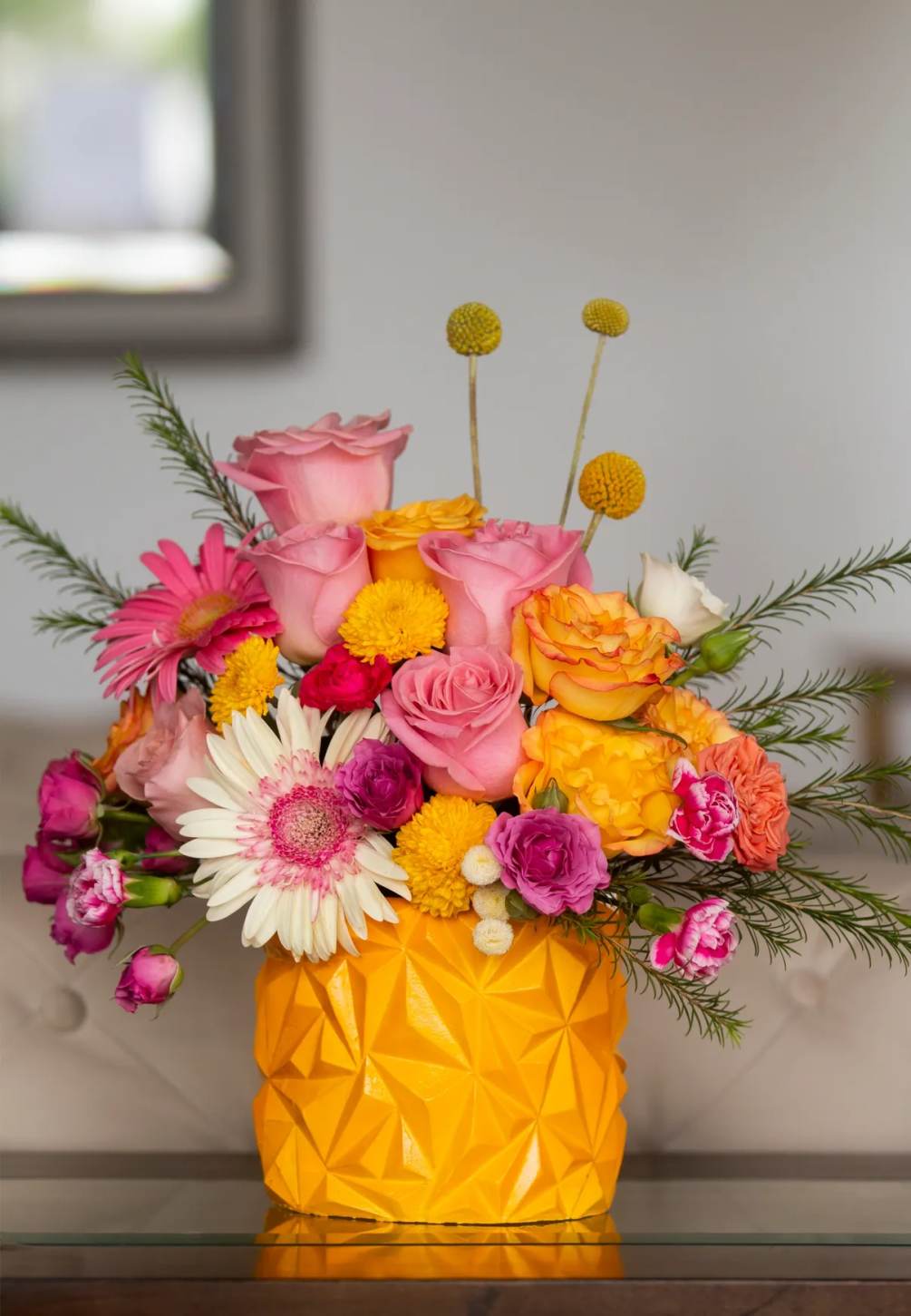 This is a stunning flower arrangement for sure will brighten anyone&#039;s day!