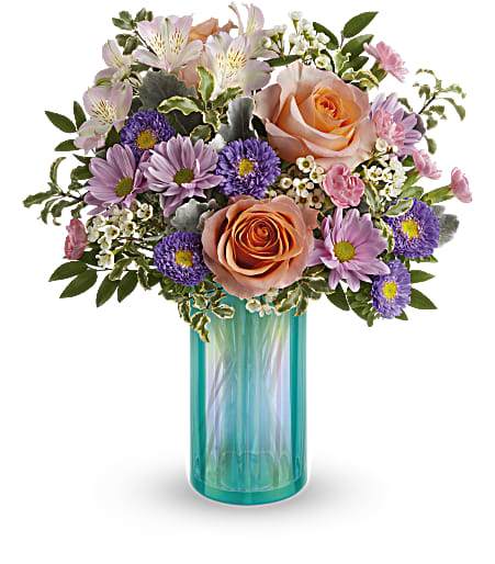 This Mother&#039;s Day arrangement features the sweetest shades of spring in one