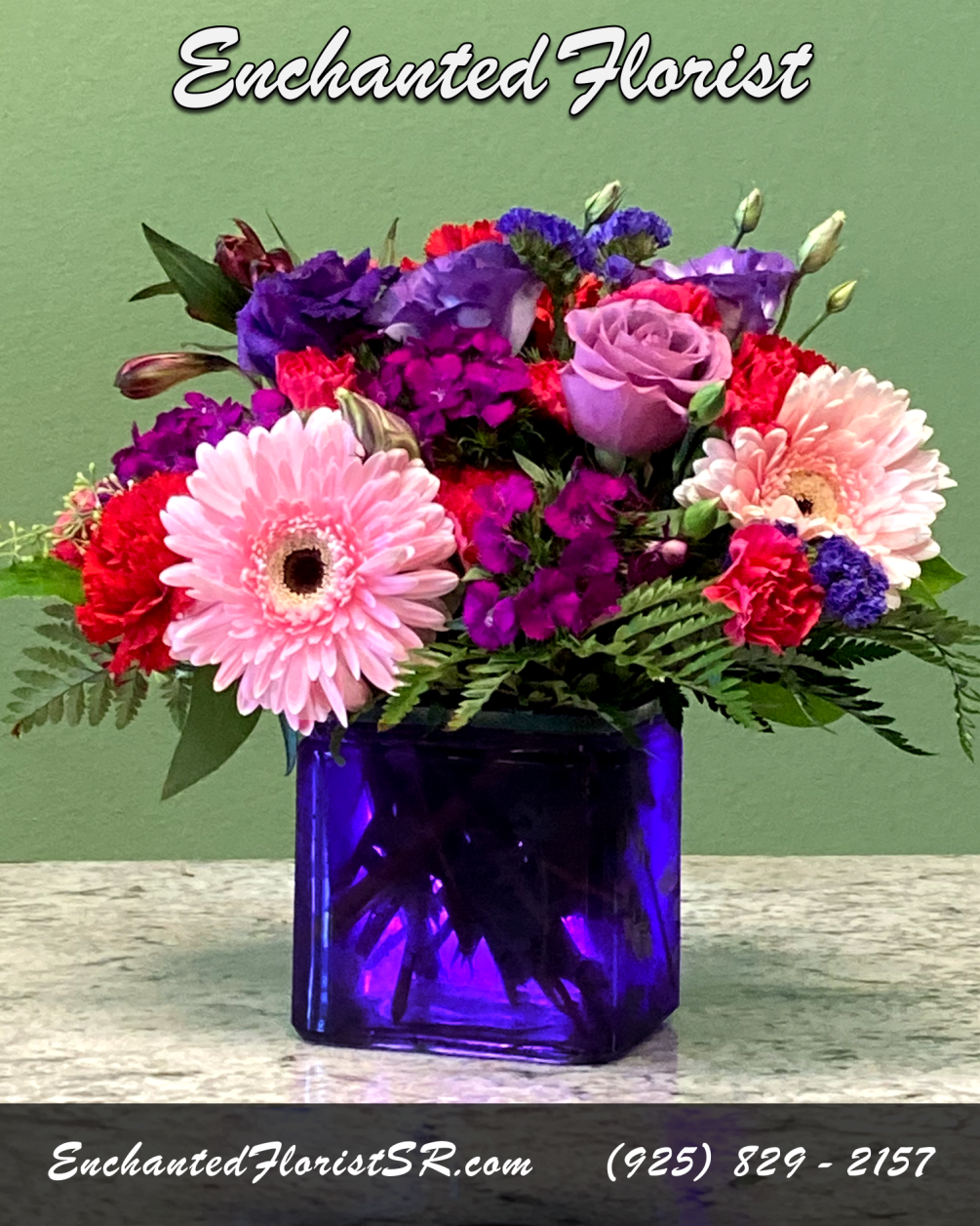 A charming mixed arrangement that adds a touch of playfulness to any