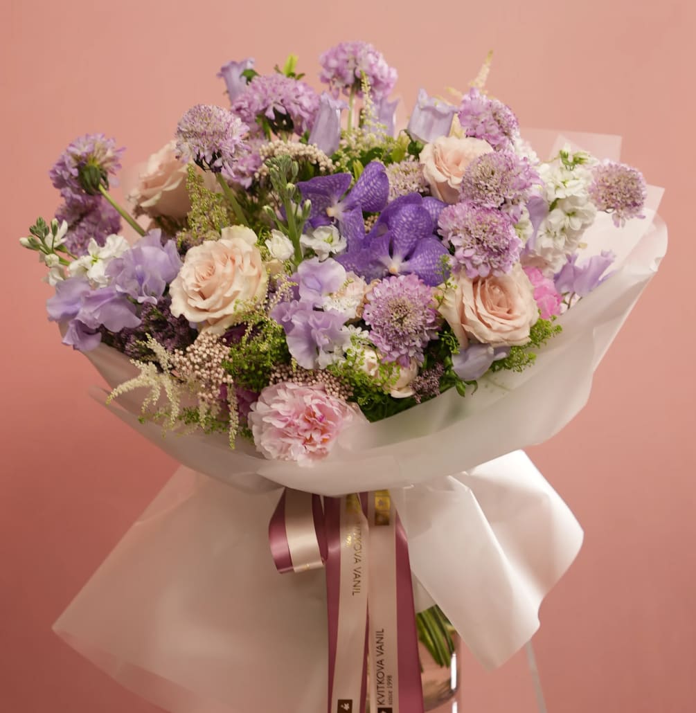 Introducing &quot;Violet Dream,&quot; a mesmerizing bouquet designed exclusively for Mother&#039;s Day. This